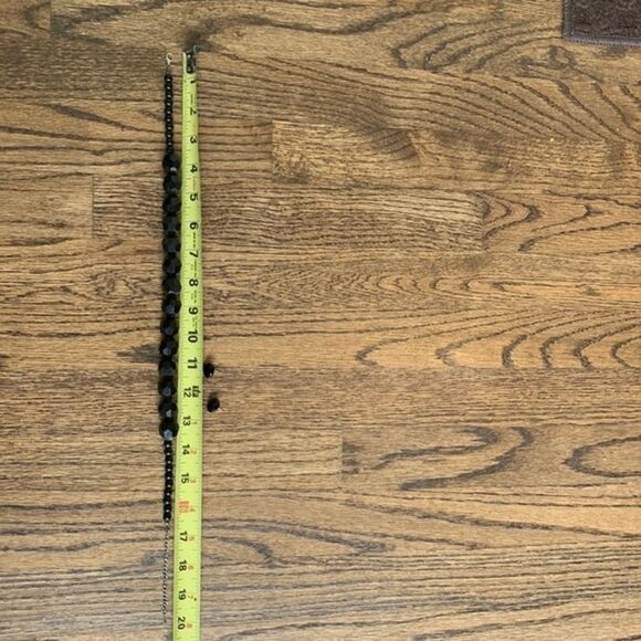 Vintage black faceted bead set - Picture 7 of 8